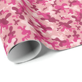 Roze Camouflage Cadeaupapier (Rol Hoek)