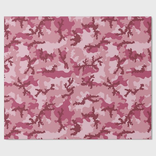 Roze camouflage cadeaupapier (Vlak)