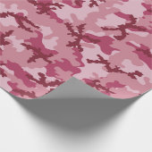 Roze camouflage cadeaupapier (Hoek)