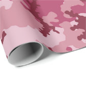 Roze camouflage cadeaupapier (Rol Hoek)