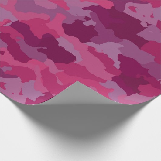 Roze Camouflage Cadeaupapier (Hoek)