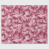 Roze camouflage cadeaupapier (Vlak)