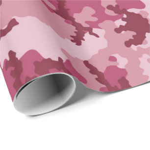 Roze camouflage cadeaupapier