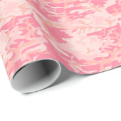 Roze Camouflage Cadeaupapier (Rol Hoek)