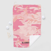 Roze Camouflage. Camo je Golfhanddoek (Insitu)