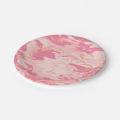 Roze Camouflage. Camo je Papieren Bordje (Gekanteld)