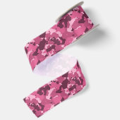 Roze Camouflage Camo Leger Militaire Satijnen Lint (Achterkant)