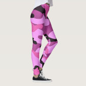 Roze Camouflage Camo Patroon Militair Leggings (Rechts)