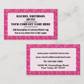 Roze Camouflage Camo Pattern Visitekaartje (Voorkant / Achterkant)