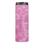 Roze Camouflage / Camo Thermal Tumbler Thermosbeker (Achterkant)