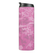 Roze Camouflage / Camo Thermal Tumbler Thermosbeker (Geroteerd rechts)