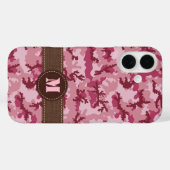 Roze camouflage Case-Mate iPhone case (Achterkant (horizontaal))