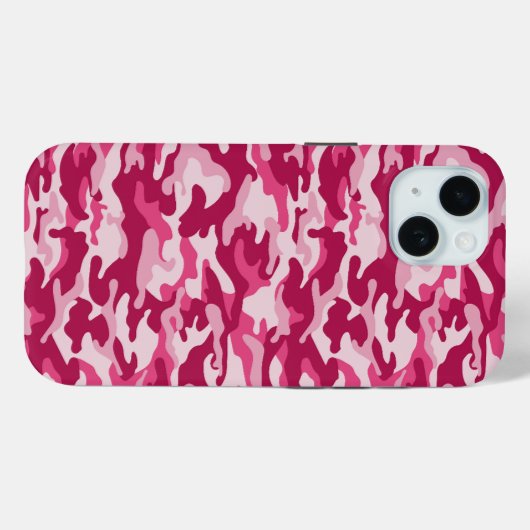 Roze Camouflage Case-Mate iPhone Case (Achterkant (horizontaal))