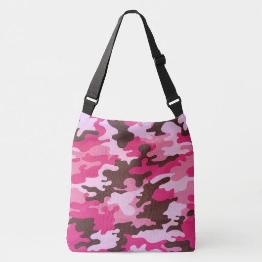 Roze Camouflage Crossbody Tas (Voorkant)