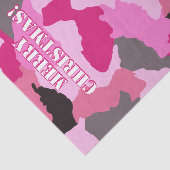 Roze Camouflage Custom Merry Christmas Tissuepapier (Detail)