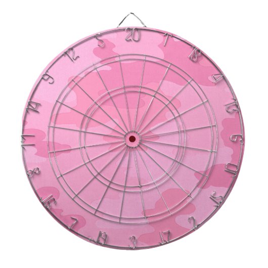 Roze Camouflage Dartbord (Voorkant)