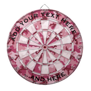 Roze camouflage dartbord