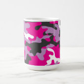 Roze Camouflage Drank Reizen Koffiemok (Center)