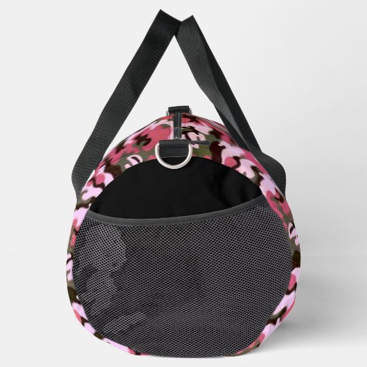 Roze Camouflage Duffel Bag Plunjezak (Rechts)