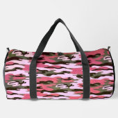 Roze Camouflage Duffel Bag Plunjezak (Achterkant)