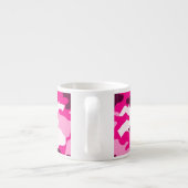 Roze camouflage Espresso Mok (Achterkant)