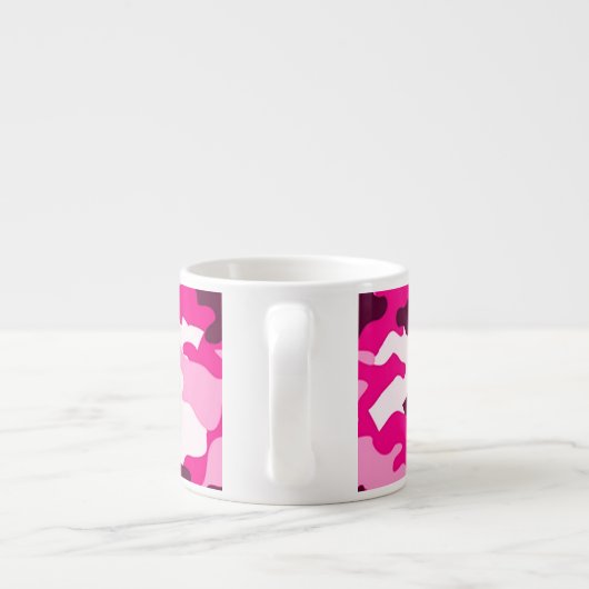 Roze camouflage Espresso Mok (Achterkant)