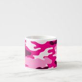 Roze camouflage Espresso Mok (Voorkant)