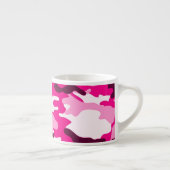 Roze camouflage Espresso Mok (Rechts)