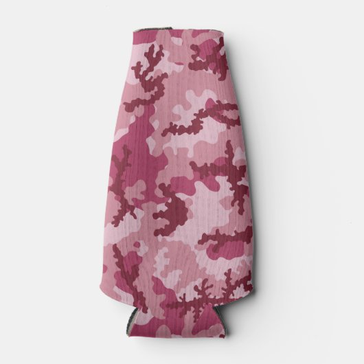 Roze camouflage flesjeskoeler (Voorkant)