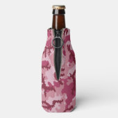 Roze camouflage flesjeskoeler (Fles Achterkant)