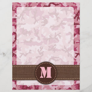 Roze camouflage flyer