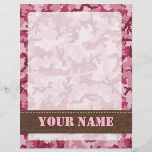 Roze camouflage flyer