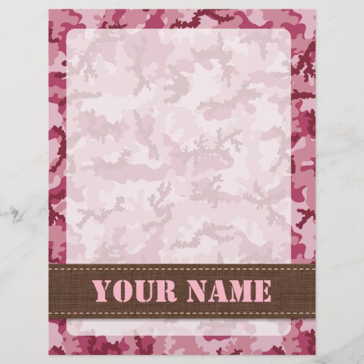 Roze camouflage flyer (Voorkant)