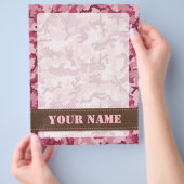 Roze camouflage flyer (Hand)