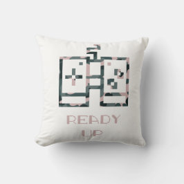 Roze camouflage gamecontroller klaar om te spelen  kussen