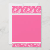 Roze Camouflage Gedrukt Bow Baby shower Kaart (Achterkant)
