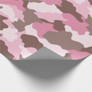 Roze Camouflage Girly Camo Cadeaupapier