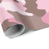 Roze Camouflage Girly Camo Cadeaupapier (Rol Hoek)
