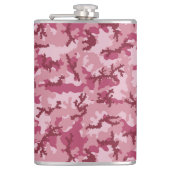 Roze camouflage heupfles (Voorkant)