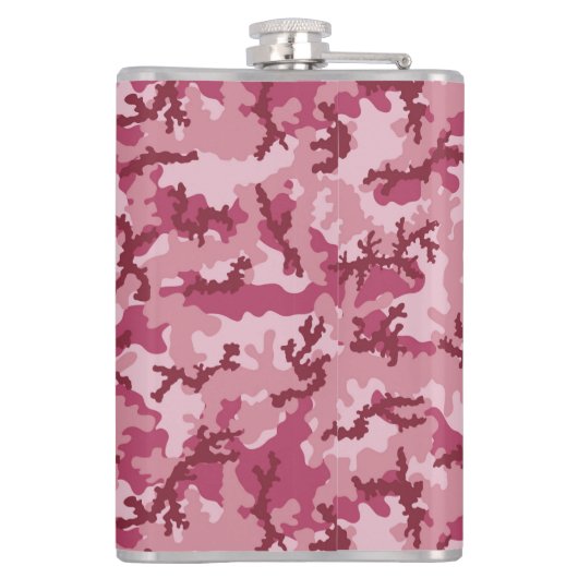 Roze camouflage heupfles (Achterkant)