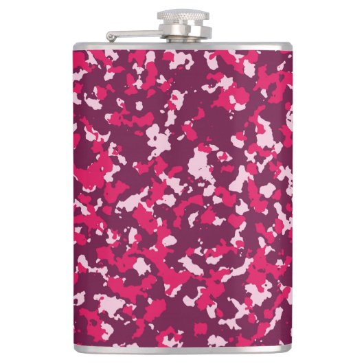 Roze Camouflage Heupfles (Voorkant)
