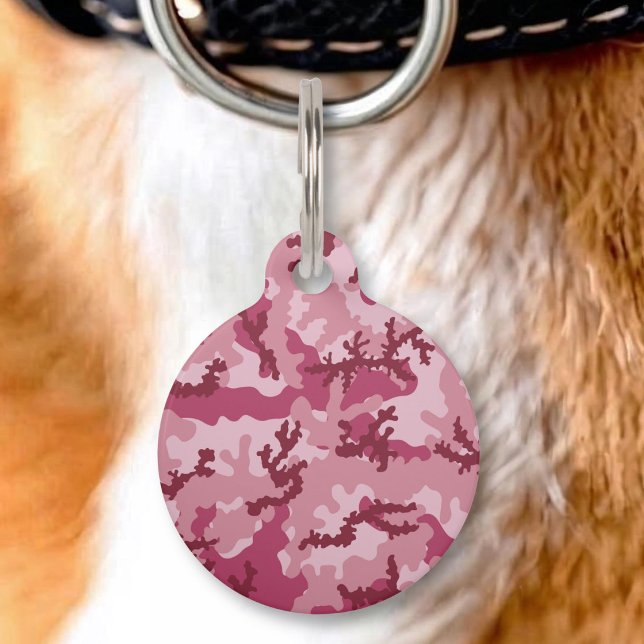 Roze camouflage huisdierpenning (Creator heeft geüpload)