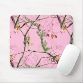 Roze Camouflage Hunting Girl - Echte Muismat (Met muis)