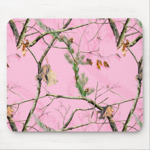 Roze Camouflage Hunting Girl - Echte Muismat