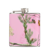 Roze Camouflage Hunting Girl Whiskey Flask Heupfles (Voorkant)