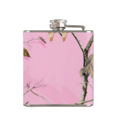 Roze Camouflage Hunting Girl Whiskey Flask Heupfles (Achterkant)