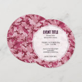 Roze camouflage kaart (Voorkant / Achterkant)