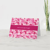 Roze Camouflage Kaart (Achterkant)