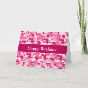 Roze Camouflage Kaart