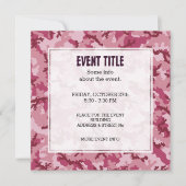 Roze camouflage kaart (Voorkant)